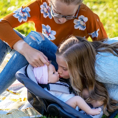 Paradise Galleries Realistic Newborn Doll - Forever Yours Golden, 7-Piece Reborn Doll Gift Set With Magnetic Pacifier 4 Paradise Galleries Realistic Newborn Doll - Forever Yours Golden, 7-Piece Reborn Doll Gift Set With Magnetic Pacifier - Image 4