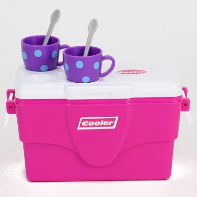 Sophia’s Cooler, Mugs And Grocery Food Set For 18'' Dolls, Hot Pink 2 Sophia’s Cooler, Mugs And Grocery Food Set For 18'' Dolls, Hot Pink - Image 2