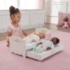 Badger Basket White Rose Doll Bed With Trundle