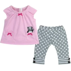 Sophia's - 15" Doll - Panda Bear Hooded Sweatshirt, Tunic & Polka Dot Leggings - Light Pink -Doll Paradise Shop GUEST 0571ff96 650f 4315 a480 5a74a3f06261