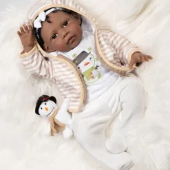 Paradise Galleries Reborn Baby Doll Kione, 20 Inch Girl In Soft Vinyl & Weighted Body, 8-Piece Set
