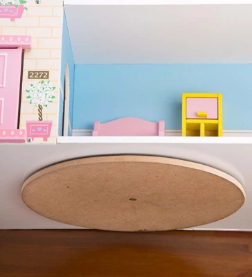 HearthSong Imagine My Place Dollhouse With Turntable And 35-Piece Dollhouse Furniture Set 5 HearthSong Imagine My Place Dollhouse With Turntable And 35-Piece Dollhouse Furniture Set - Image 5