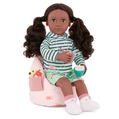 Our Generation Bean Bag Chair Furniture Accessory Set For 18" Dolls 1 Our Generation Bean Bag Chair Furniture Accessory Set For 18" Dolls