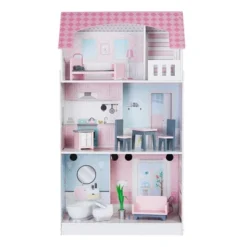 Teamson Kids 'Wonderland' Children's 2 In 1 Doll House & Play Kitchen TD-12515P -Doll Paradise Shop GUEST 0c6f3d47 d7d7 4abd 90d6 7ebbf67f89c1