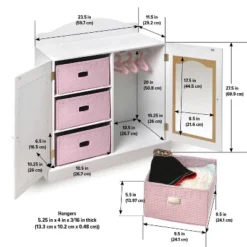 Badger Basket Mirrored Doll Armoire With Baskets -Doll Paradise Shop GUEST 0c9f04da 529c 4d8e b563 b9b7fb29d614
