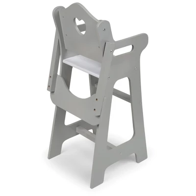 Badger Basket Doll High Chair - Executive Gray 2 Badger Basket Doll High Chair - Executive Gray - Image 2