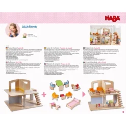 HABA Little Friends Dollhouse City Villa With 10 Pieces Of Furniture -Doll Paradise Shop GUEST 12085b16 b718 4e24 9ebd f712054452df