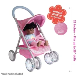 Adora Baby Doll Stroller Glam Glitter Medium Shade Stroller, Sparkly & Glittery, Fits Dolls Up To 20 Inches -Doll Paradise Shop GUEST 16470ad3 7789 4c47 81a5 d7ee05f2c8b2