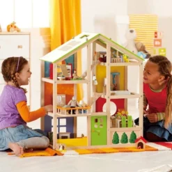 Hape Wooden All Season/4 Season 6 Tier Unfurnished Dollhouse Kids Play House For Children Ages 3 Years And Up, Multicolored -Doll Paradise Shop GUEST 179131a9 9f5f 4659 9c66 6f85841fbeae