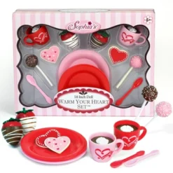 Sophia’s Dessert Set With Hot Cocoa For 18 Inch Dolls, Red/Pink -Doll Paradise Shop GUEST 1a98a3d9 ff2b 4981 9198 6b714179c977