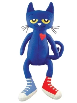 MerryMakers Pete The Cat Plush Doll, 14-1/2 Inches