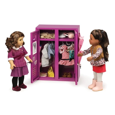 School Style Double Doll Locker - Purple 4 School Style Double Doll Locker - Purple - Image 4