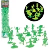 SCS Direct Zombie Action Figures -100 Glow In The Dark Zombies With 14 Unique Sculpts - Includes Zombies, Zombie Pets, Gravestones, And Humans