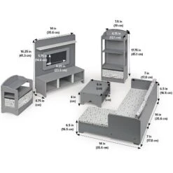 Media Room Furniture Set For 18" Dolls - Gray/White 9 Media Room Furniture Set For 18" Dolls - Gray/White -Doll Paradise Shop GUEST 29e93ae5 e0b1 497f 9781 81eb7011ba0c