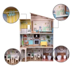 Olivia's Little World By Teamson Kids Wooden Dreamland Mediterranean Dollhouse Set -Doll Paradise Shop GUEST 2a94ddde 25ce 4c01 bbc6 ae43baf7744b