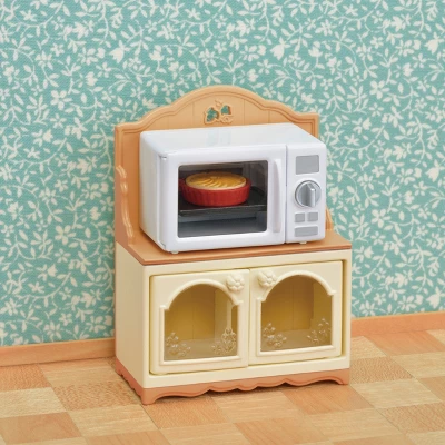 Calico Critters Microwave Cabinet, Dollhouse Furniture And Accessories With "Working" Features 1 Calico Critters Microwave Cabinet, Dollhouse Furniture And Accessories With "Working" Features