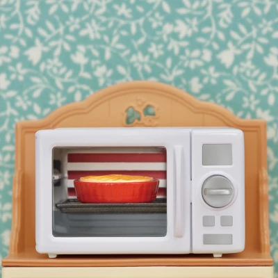 Calico Critters Microwave Cabinet, Dollhouse Furniture And Accessories With "Working" Features 2 Calico Critters Microwave Cabinet, Dollhouse Furniture And Accessories With "Working" Features - Image 2