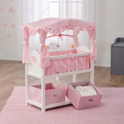 Badger Basket Doll Canopy Crib With Mobile & Storage Bins -Doll Paradise Shop GUEST 30b0e111 3441 4930 ab26 a07203b68958
