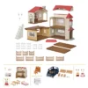 Calico Critters Red Roof Grand Mansion Gift Set, Dollhouse Playset With 3 Figures, Furniture, Vehicle And Accessories