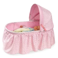 Badger Basket Folding Doll Cradle With Rosebud Fabric -Doll Paradise Shop GUEST 34b5af4c 850e 4e7a 9e66 1786565e3499