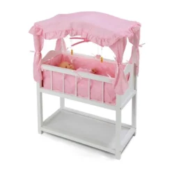 Badger Basket Doll Canopy Crib With Mobile & Storage Bins -Doll Paradise Shop GUEST 3515938f 4485 4b64 84a6 653983d3c2a1