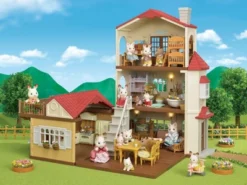 Calico Critters Red Roof Grand Mansion Gift Set, Dollhouse Playset With 3 Figures, Furniture, Vehicle And Accessories -Doll Paradise Shop GUEST 35ea5454 6535 4987 9dfa 286a329679e1