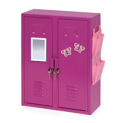 School Style Double Doll Locker - Purple 2 School Style Double Doll Locker - Purple - Image 2