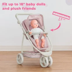 Olivia's Little World 2 In 1 Baby Doll Stroller Pram Foldable Pink/Grey OL-00009 -Doll Paradise Shop GUEST 391c30d1 1fed 4d06 ae24 4df7f9dac08b