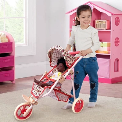 The New York Doll Collection Baby Doll Stroller - Jogging Toy Stroller 1 The New York Doll Collection Baby Doll Stroller - Jogging Toy Stroller