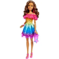 Barbie 28" Large Doll With Brown Hair And Rainbow Dress 7 Barbie 28" Large Doll With Brown Hair And Rainbow Dress -Doll Paradise Shop GUEST 3b3b51ab 2640 415c 9a09 9a97409e51ae