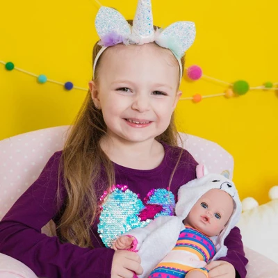 Adora Baby Bath Toy Llama-Corn, 13 Inch Bath Time Doll With QuickDri Body 2 Adora Baby Bath Toy Llama-Corn, 13 Inch Bath Time Doll With QuickDri Body - Image 2