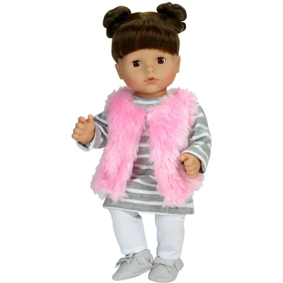 Sophia’s 4 Piece Winter Outfit With Shoes Set For 15'' Dolls, Pink/Gray 2 Sophia’s 4 Piece Winter Outfit With Shoes Set For 15'' Dolls, Pink/Gray - Image 2