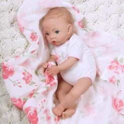 Paradise Galleries Newborn Baby Doll 16 Inch Reborn Preemie, Swaddlers: Rose Petal, Safety Tested For 3+, 4-Piece Set -Doll Paradise Shop GUEST 3f73bb8a ebef 4eb8 8f1b 8cabc839b4d1