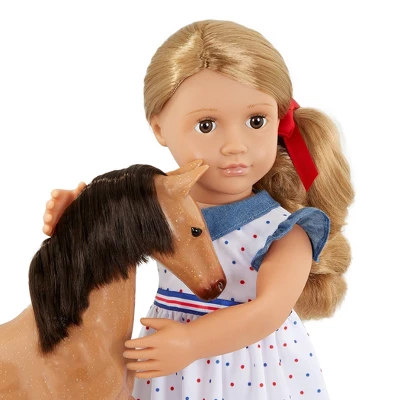 Our Generation Shelley With Foal 18" Doll & Horse Set 2 Our Generation Shelley With Foal 18" Doll & Horse Set - Image 2