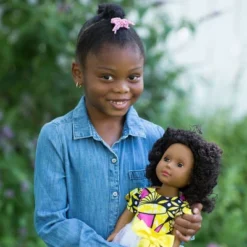 Ikuzi Dolls Pink & Yellow Dress Doll With Black Hair 18" Fashion Doll -Doll Paradise Shop GUEST 401a9ec0 5e6a 4409 b19d 4217ee699fc0