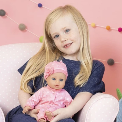 Adora Playtime Baby Doll Cozy Snowflake, 13 Inch Soft Doll, Open/Close Eyes, Best Baby Girl Gift For Age 1+ 2 Adora Playtime Baby Doll Cozy Snowflake, 13 Inch Soft Doll, Open/Close Eyes, Best Baby Girl Gift For Age 1+ - Image 2