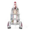 Hape Multi Level 4 Tier 37 Piece Wooden Discovery Spaceship Center Kids Activity Play Set With Multiple Rooms And Accessories