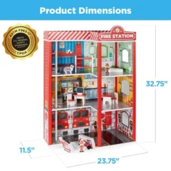 Best Choice Products 32in Kids 3-Story Pretend Wooden Fire Station Play Set Toy, W/ 2 Vehicles, 12 Accessories, 5 Rooms 11 Best Choice Products 32in Kids 3-Story Pretend Wooden Fire Station Play Set Toy, W/ 2 Vehicles, 12 Accessories, 5 Rooms -Doll Paradise Shop GUEST 493ea910 c981 49e0 84a4 66a61c5bb570