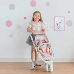 Olivia's Little World 2 In 1 Baby Doll Stroller Pram Foldable Pink/Grey OL-00009 -Doll Paradise Shop GUEST 497e5565 83f2 4bd5 a195 db51cbfe4313