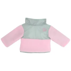 Sophia’s Fleece & Nylon Jacket For 18” Dolls, Light Pink/Silver