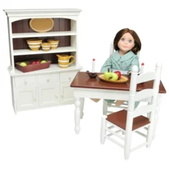 The Queen's Treasures 18 In Doll Fully Wooden Kitchen Table And Two Chairs -Doll Paradise Shop GUEST 5355771a 261b 4832 83e0 617a946d6a61