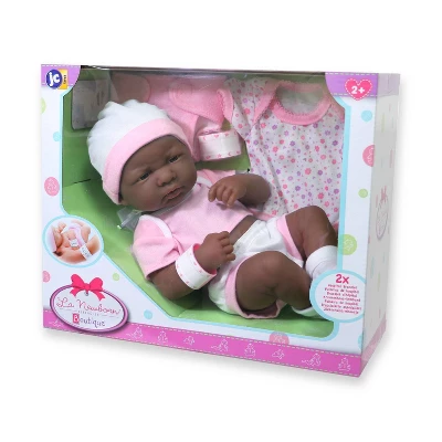 JC Toys La Newborn 14" Baby Doll 8pc Set - Pink 3 JC Toys La Newborn 14" Baby Doll 8pc Set - Pink - Image 3