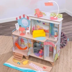 Kidkraft Ferris Wheel Fun Beach House Wooden 360-Play Dollhouse With 19 Accessories -Doll Paradise Shop GUEST 56b14ed6 0c38 46a4 b631 f32272eaad2a