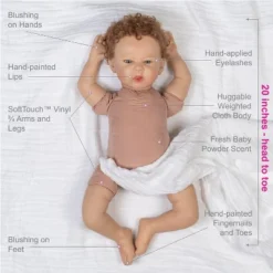 Paradise Galleries Reborn Baby Doll I Love You S-Mores 20 Inch Baby Doll - Brown Hair/Blue Gray Eyes 12 Paradise Galleries Reborn Baby Doll I Love You S-Mores 20 Inch Baby Doll - Brown Hair/Blue Gray Eyes -Doll Paradise Shop GUEST 62abf613 5f53 46a0 82c2 ca70280d82ae