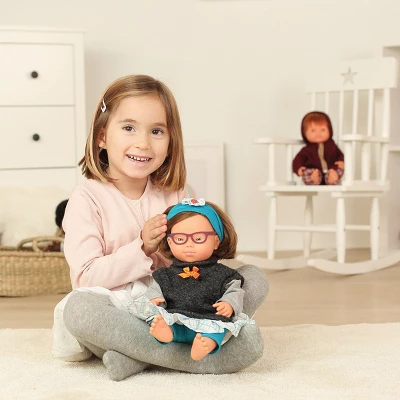 Miniland 15" Doll With Down Syndrome And Glasses 2 Miniland 15" Doll With Down Syndrome And Glasses - Image 2