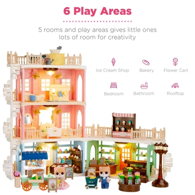 Best Choice Products Deluxe Cottage Dollhouse Mansion Pretend Toy Playset W/ 225 Accessories And Tiny Critters For Kids 5 Best Choice Products Deluxe Cottage Dollhouse Mansion Pretend Toy Playset W/ 225 Accessories And Tiny Critters For Kids - Image 5