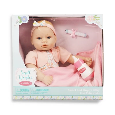Madame Alexander 18" Small Wonders Sweet & Happy Baby Bedtime Set- Pink 2 Madame Alexander 18" Small Wonders Sweet & Happy Baby Bedtime Set- Pink - Image 2