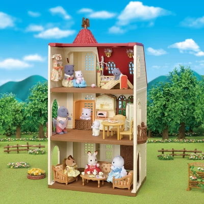 Calico Critters Red Roof Tower Home, 3 Story Dollhouse Playset With Figure, Furniture And Accessories 2 Calico Critters Red Roof Tower Home, 3 Story Dollhouse Playset With Figure, Furniture And Accessories - Image 2