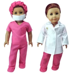 Sophia’s Doll Doctor Scrubs And Lab Coat Set For 18" Dolls