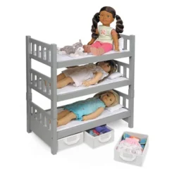 Badger Basket 1-2-3 Convertible Doll Bunk Bed With Baskets And Free Personalization Kit - Executive Gray -Doll Paradise Shop GUEST 6d292d6b 3ad9 4c24 8cfb 9eb8b3867df9